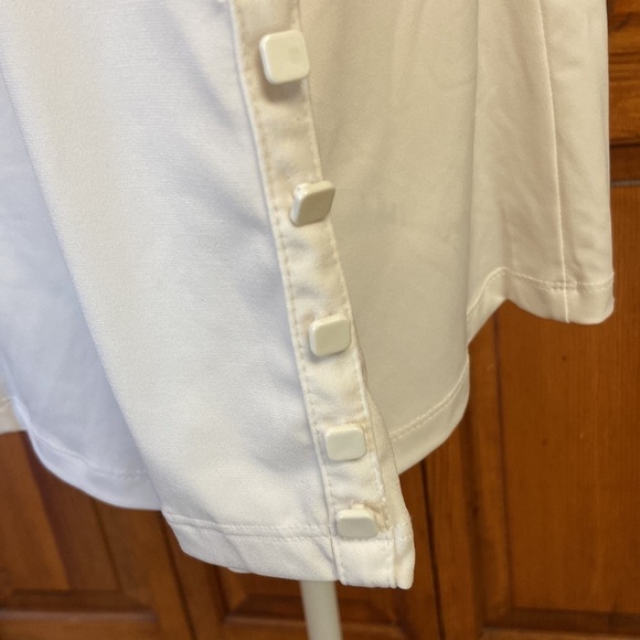 Susan Graver Liquid Knit Ivory White Tunic WristLength Sleeve Top Bateau Neck MP - Picture 3 of 9